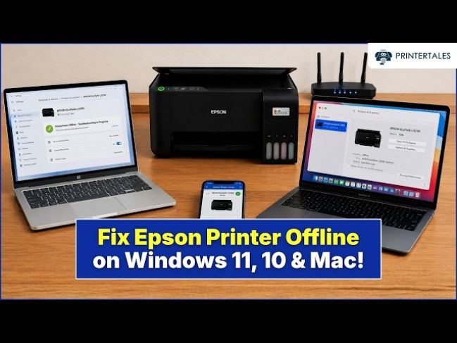 How to fix an Epson printer offline in Windows 11?