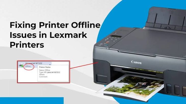 How to troubleshoot a Lexmark printer offline?