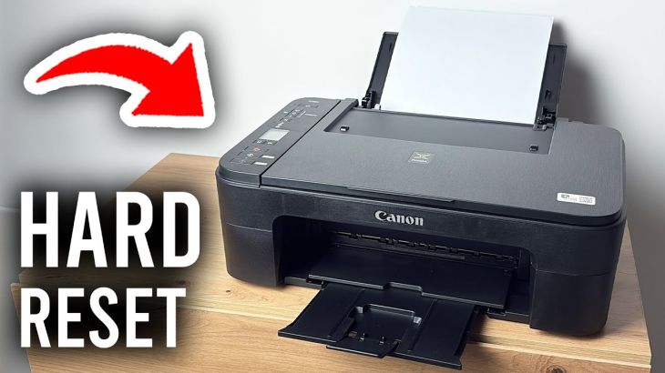 How do you do a hard reset on a Canon printer?