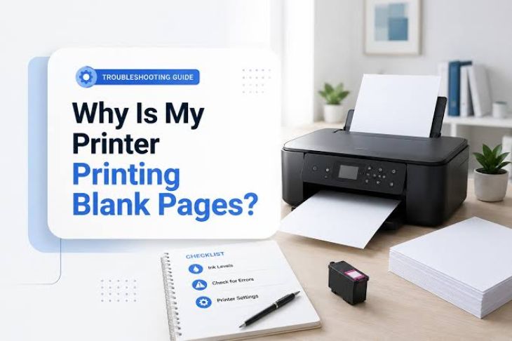 Why is my Lexmark printer printing completely blank pages?